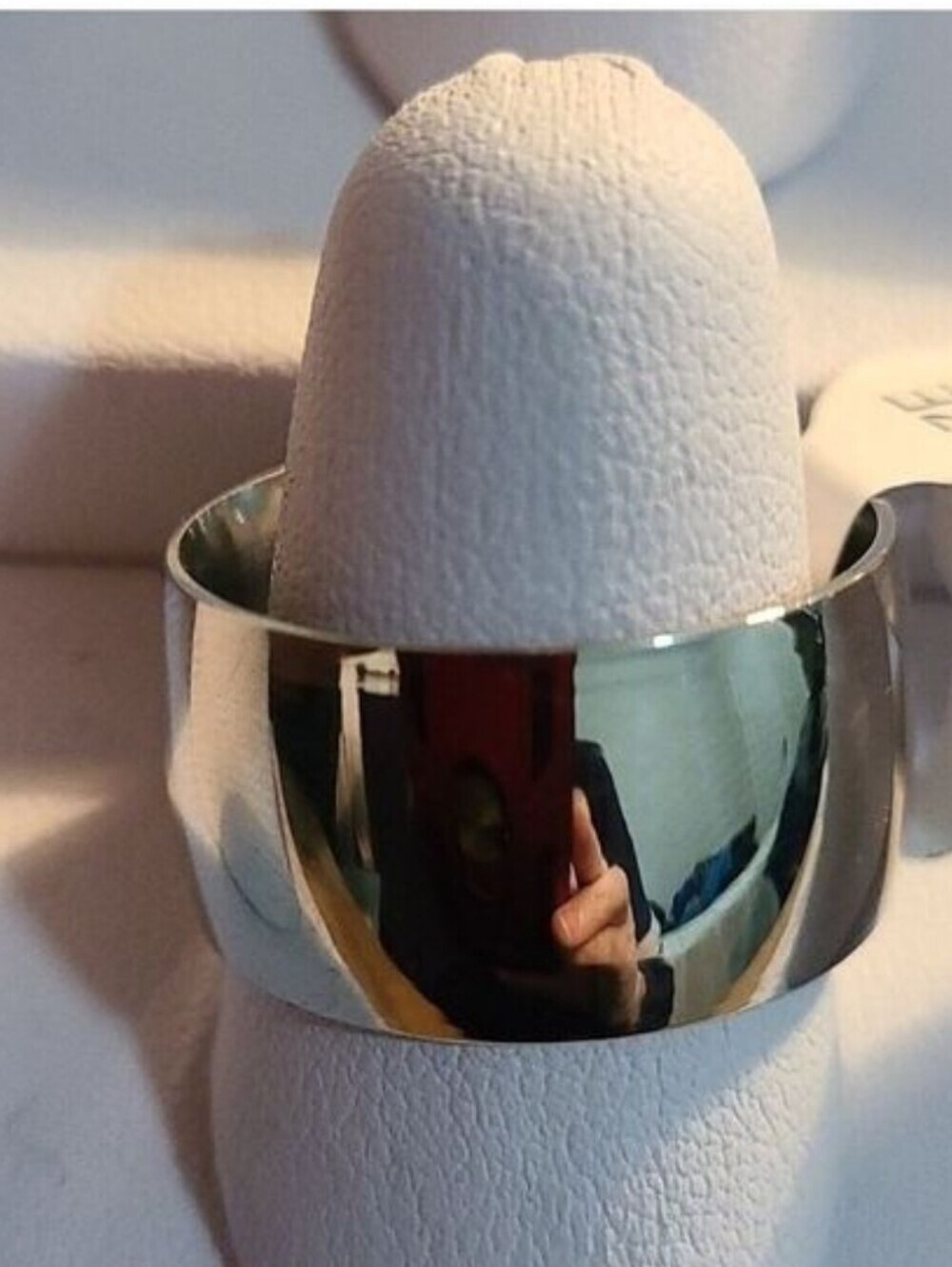 SILVER Colored 1/2 Inch Wide Cigar Band Ring Size 10 NWT
